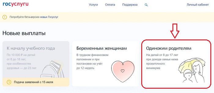 Как подать заявление на пособие на ребенка от 8 до 17 лет через госуслуги - пошаговая инструкция
